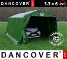 Tente de stockage 3,3x6x2,4m PVC, Vert